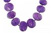 A 1950s Amethyst Bead Necklace