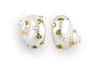 A Pair of Trianon Peridot, Pearl and Shell Earrings