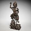 Large Chinese bronze figure of Kui Xing