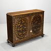 Chinese Export black and gilt lacquer cabinet