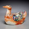 Rare Chinese Export duck tureen and cover