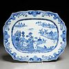 Chinese Export blue and white platter