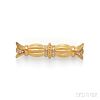 18kt Gold and Diamond Bow Brooch