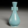 Chinese pale blue glazed arrow vase
