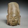 Khmer stone head of Hari Hara