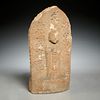 Early Asian carved stone stele of a Buddha