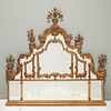 Chippendale style giltwood overmantle mirror