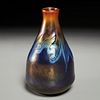 Tiffany Studios, gold and blue Favrile vase