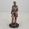 Leonard W. Volk, large standing Lincoln bronze