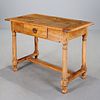 Continental Baroque bleached walnut tavern table