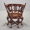 Dutch Colonial hardwood 'Burgomaster' chair