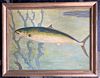 2 Carl Christian Anton Christensen oil paintings "Fish"