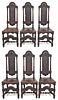 Set of 6 Jacobean Side Chairs