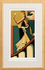 MOSER LIMITED EDITION ART DECO SERIGRAPH #67/300