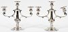 MUECK-CAREY CO. WEIGHTED STERLING CANDELABRA