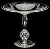 AMERICAN ETCHED GLASS COMPOTE C. 1920