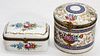 FRENCH PORCELAIN BOXES 2 PIECES