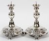 AUSTRO-HUNGARIAN SILVER CANDLE PRICKS LATE 19TH C.