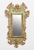 Venetian Rococo Style Painted and Parcel-Gilt Small Mirror
