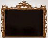 George III Style Carved Pine Overmantel Mirror, Late 19th C.