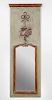 Italian Painted and Parcel-Gilt Trumeau Mirror