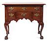 A Chippendale Walnut Lowboy Height 30 inches.