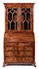 A Mahogany Secretary Bookcase Height 80 x width 40 x depth 22 inches.