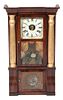 An American Parcel Gilt Mahogany Ogee Shelf Clock Height 32 1/4 inches.