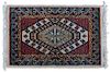 Two Wool Prayer Rugs Largest 2 feet x 1 foot 7 inches.