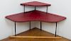 Ritts Co." Wroughtan" Two-Tier Corner Table