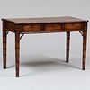 American Faux Bamboo and Pine Writing Table