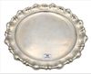 Large Round Silver Tray