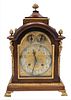 George III Mahogany Chime Bracket Mantle Clock
