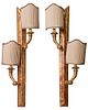 Neoclassical Manner Giltwood Wall Sconces, Pair