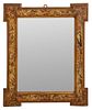 European Painted Frame Mounted as Mirror, 19th C.