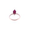1.13cts Marquise Ruby Diamond & 14k Gold Ring