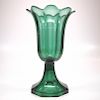 Pattern-molded tulip vase