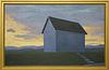 Joan Albaugh Oil on Board "Distant Mountain in the Light"