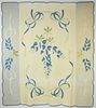 Blue and White Floral Applique Quilt, circa 1930s