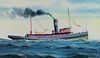 Steven Cryan Watercolor and Gouache Painting of the Tugboat Ontario