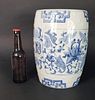 Chinese Porcelain Blue and White Miniature Child's Garden Stool