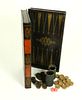 Antique Leather Bound "Book" Game Box