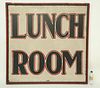 Large Vintage "Lunch Room" Painted Wood Sign