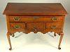 American Antique Queen Anne Lowboy with Four Drawers