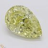8.08 ct, Natural Fancy Yellow Even Color, SI2, Pear cut Diamond (GIA Graded), Appraised Value: $372,400 
