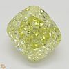 2.30 ct, Natural Fancy Yellow Even Color, VS2, Cushion cut Diamond (GIA Graded), Appraised Value: $59,500 