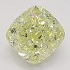 3.74 ct, Natural Fancy Light Yellow Even Color, VS2, Cushion cut Diamond (GIA Graded), Appraised Value: $67,300 