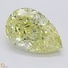5.59 ct, Natural Fancy Intense Yellow Even Color, SI2, Pear cut Diamond (GIA Graded), Appraised Value: $332,000 