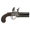 English Tap Action Flintlock Pistol By H.Nock