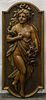 * A Carved Oak Relief Panel. Height 33 inches.